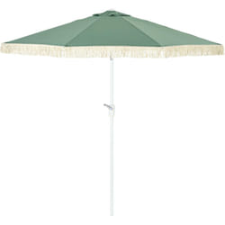 Ombrellone da Esterno a Manovella Inclinabile 2.6x2.4 m, Verde - Outsunny