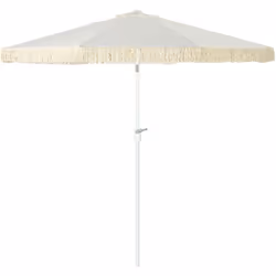 Descrizione: Questo elegante ombrellone da giardino inclinabile da 265 cm garantisce una protezione solare ottimale. Le sue f ...