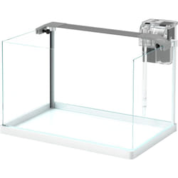 Pawhut - Acquario in Vetro con Luci led da 20L, Filtro e Pompa d'Acqua 38x26x27cm