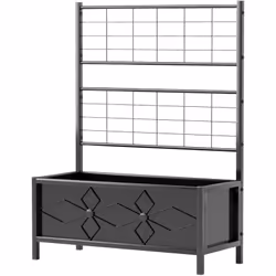 Descrizione: Trasforma il tuo giardino con il letto per orto con traliccio Outsunny! Ideale per piante rampicanti, viti e ort ...