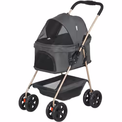 Descrizione: Scopri la multifunzionalità del passeggino per cani PawHut dal design 3-in-1! Si trasforma facilmente da passegg ...
