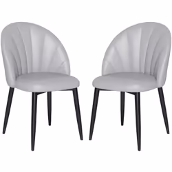 Descrizione: Questo set di due sedie da pranzo HOMCOM dal design contemporaneo rende ogni momento a tavola confortevole. L'el ...
