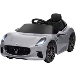Aiyaplay - Auto per Bambini 12V Maserati con Telecomando Età 3-5 Anni Grigio