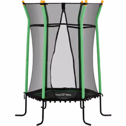 Descrizione: Goditi ore di divertimento con il trampolino per bambini HOMCOM, adatto a piccoli dai 3 ai 10 anni. Realizzato c ...