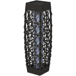 Outsunny - Lampada da Esterno Solare con Illuminazione led 20x20x68 cm Grigia