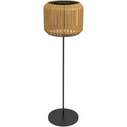 Lampada da Esterno Solare con Illuminazione led Ø34x130 cm Gialla - Outsunny