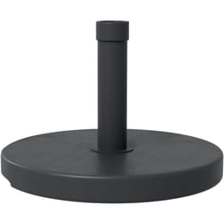 Outsunny - Basamento per Ombrellone 15kg Pali Ø24-38mm in Plastica Ø46.5cm Nero