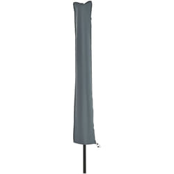 Copri Ombrellone Impermeabile con Cerniera e Laccio Grigio - Outsunny