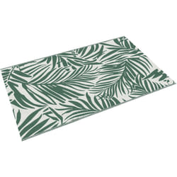 Outsunny Tappeto Esterno con Fantasia a Foglie Reversibile 152x243cm Verde