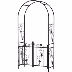 Descrizione: Il traliccio ad arco in metallo Outsunny crea un bellissimo ingresso nel tuo giardino. Un supporto perfetto per ...