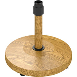 Outsunny - Base per Ombrellone in Metallo e Cemento Ø48x44cm Color Legno