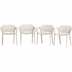 Descrizione: Goditi infiniti momenti di relax all'aperto con questo set da 4 sedie da giardino impilabili Outsunny dal design ...