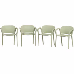 Descrizione: Goditi infiniti momenti di relax all'aperto con questo set da 4 sedie da giardino impilabili Outsunny dal design ...