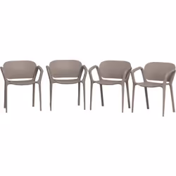 Descrizione: Goditi infiniti momenti di relax all'aperto con questo set da 4 sedie da giardino impilabili Outsunny dal design ...