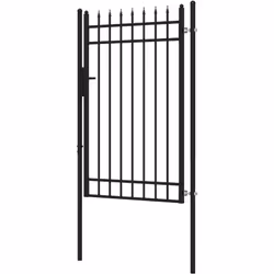 Descrizione: Aggiungi stile e sicurezza al tuo spazio all'aperto con il nostro cancelletto da giardino Outsunny con 2 paletti ...