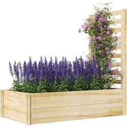 Outsunny - Orto in Cassetta con Fondo Aperto in Legno di Abete 115x60x110 cm