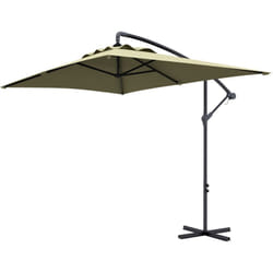 Ombrellone da Giardino a Braccio 3x2m con Apertura a Manovella Beige - Outsunny