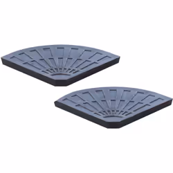Descrizione: Questo set di basi per ombrellone Outsunny realizzati in resina con un elegante design a ventaglio garantisce st ...