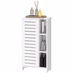 Descrizione: Rinnova lo stile del tuo bagno e aggiungi spazio con il mobile contenitore HOMCOM. Questo mobile bagno indipende ...