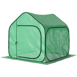 Outsunny - Serra per Piante Pieghevole in Acciaio e pe 150x148x148 cm Verde