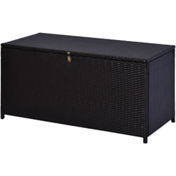 Outsunny - Baule da Giardino e Interno 284L in Rattan pe 118x54x59 cm Marrone