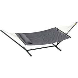 Amaca con Struttura Portatile con Cuscino Integrato Grigio Scuro - Outsunny
