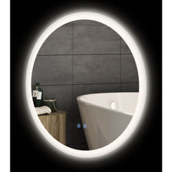 Specchio Bagno Antiappannamento con Luci led e Controllo Touch Ø60cm - Kleankin