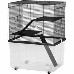 Descrizione: Esplora il comfort di una spaziosa dimora per il tuo piccolo amico con la gabbia per criceti PawHut! Offre ampio ...