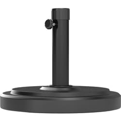 Outsunny - Base per Ombrellone 22 kg Rotonda in hdpe per Pali da Ø38-48 mm Nero