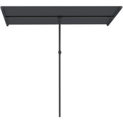 Ombrellone da Giardino Girevole 180° ad Altezza Regolabile Grigio Scuro - Outsunny