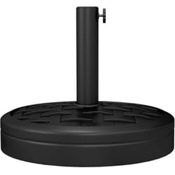 Outsunny - Outusnny Basamento per Ombrellone da 18 kg con Manovella Girevole Ø45x36 cm Nero