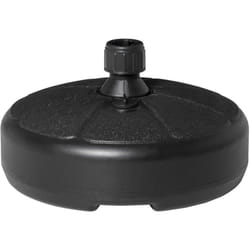 Outsunny - Base per Ombrellone Ø38cm in Plastica Riempimento Acqua e Sabbia Nero