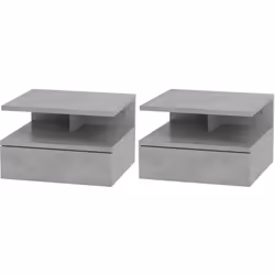 Descrizione: Questo set da 2 comodini con cassetto HOMCOM porta stile e praticità nella tua camera da letto. Con il loro desi ...