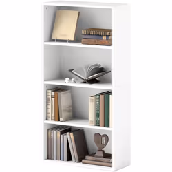 Descrizione: Questo mobile libreria HOMCOM è un elegante arredo bianco che converte il caos in stile e ordine nei tuoi spazi. ...