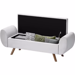 Descrizione: Esplora l'eleganza della panca contenitore HOMCOM, un perfetto equilibrio tra stile e praticità. Rivestito in te ...