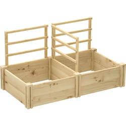 Outsunny - Fioriera con Traliccio in Legno di Abete 119x62.5x64 cm color Legno