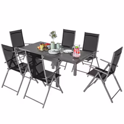 Descrizione: Goditi grigliate e pranzi all'aperto in compagnia con il nostro set da giardino Outsunny dotato di un tavolo all ...