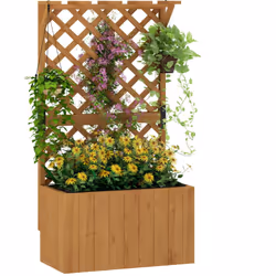 Descrizione: Goditi il piacere del giardinaggio con la fioriera in legno Outsunny. Unisce un'ampia area rialzata per coltivar ...