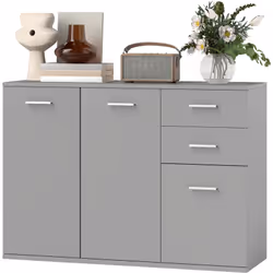 Descrizione: La nostra credenza moderna HOMCOM rappresenta un supporto perfetto per fare spazio in ogni stanza della casa o d ...