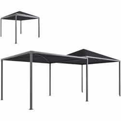 Descrizione: Dai un nuovo look ai tuoi esterni con il gazebo da giardino Outsunny. Il design di questo gazebo estensibile, ti ...
