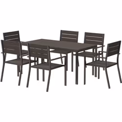 Descrizione: Rivitalizza il tuo giardino trasformandolo in un incantevole angolo pranzo con il set da giardino Outsunny da 7 ...