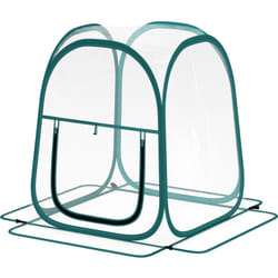 Outsunny - Mini Serra Pop Up con Copertura in Plastica e Finestra Trasparente