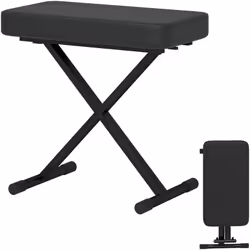 Descrizione: Accogli l'eleganza e il comfort dello sgabello per pianoforte HOMCOM in pelle PU nei tuoi ambienti domestici. La ...