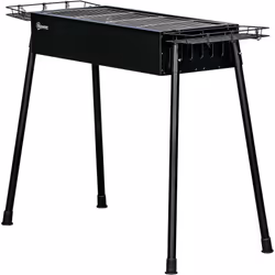 Descrizione: Sorprendi tutti con una deliziosa grigliata grazie a questo barbecue a carbonella Outsunny. Perfetto per cucinar ...