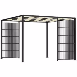 Descrizione: Crea il tuo angolo di pace in giardino con la nostra pergola gazebo Outsunny robusta ed elegante. La struttura p ...