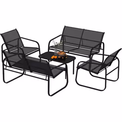 Descrizione: Scopri il comfort del set da giardino Outsunny, con due poltrone da esterno, due divanetti e un tavolino. Il tes ...