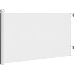 Pawhut - Cancelletto per Cani Estensibile 0-140x86.5cm Blocco Automatico Bianco