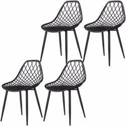 Descrizione: Sei alla ricerca di sedie da pranzo che uniscono eleganza, comfort e leggerezza? Il nostro set di 4 sedie in pla ...