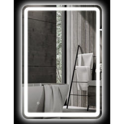 Specchiera Bagno Touch 70x100cm led 3 Temperature e Antiappannamento - Homcom