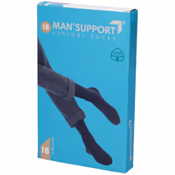 Man Support 18 Cotone Gambaletto Blu 1 St